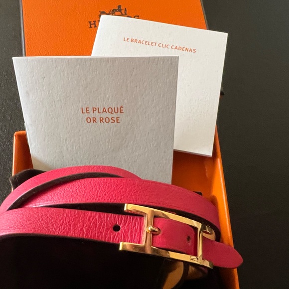 HERMES LE BRACELET CLIC CADENAS 18K ROSE GOLD - Picture 2 of 10